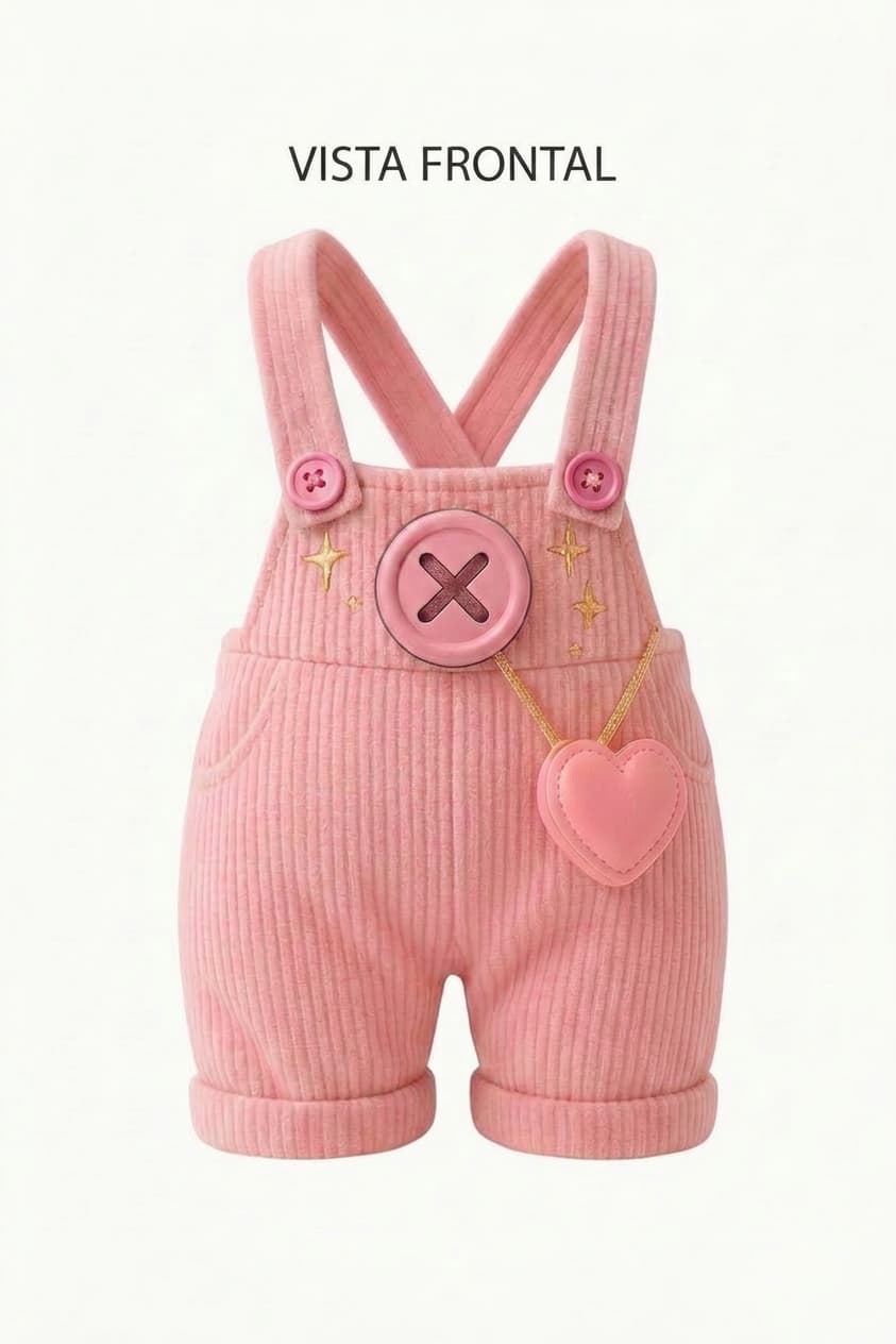 Pink Heart Mini Outfit for 17cm Plush Figures
